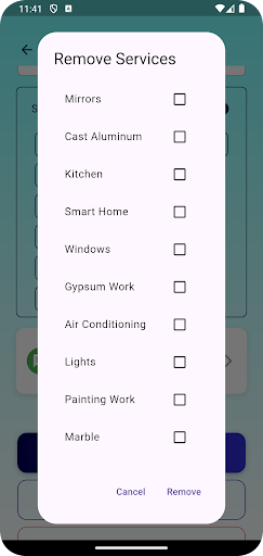 Quotation screenshot